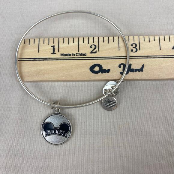 Alex and Ani Disney Parks Mickey Mouse Silver and Gold Toned Bracelet Lot - Picture 5 of 8